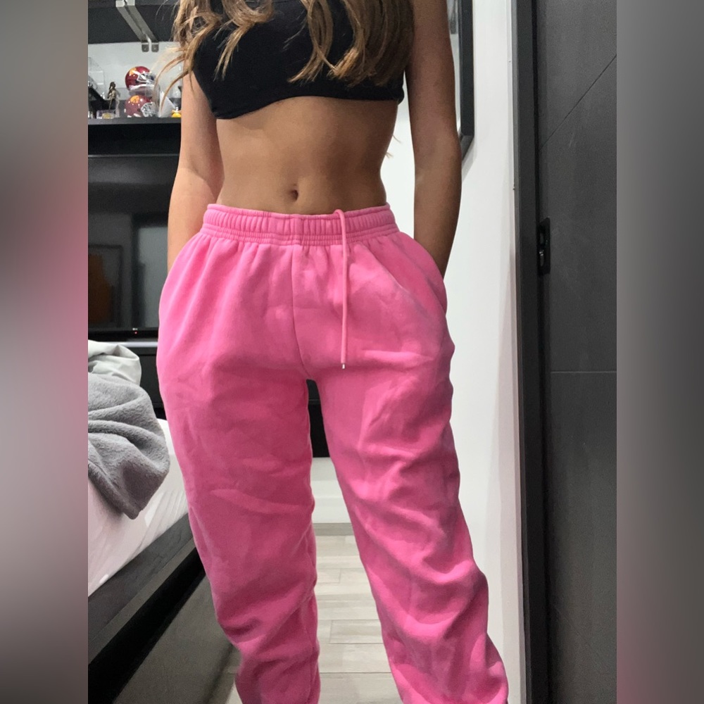 Princess Polly Hot Pink Drawstring Sweatpants